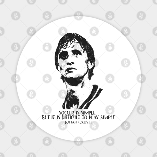 Johan Cruyff Quotes Magnet by Yopi